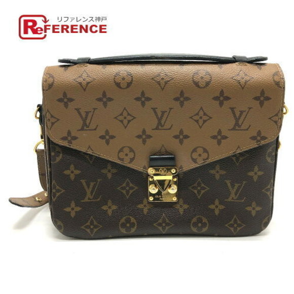 Louis Vuitton Reverse Metis Pochette Shoulder Bag Canvas Brown - Picture 1 of 9